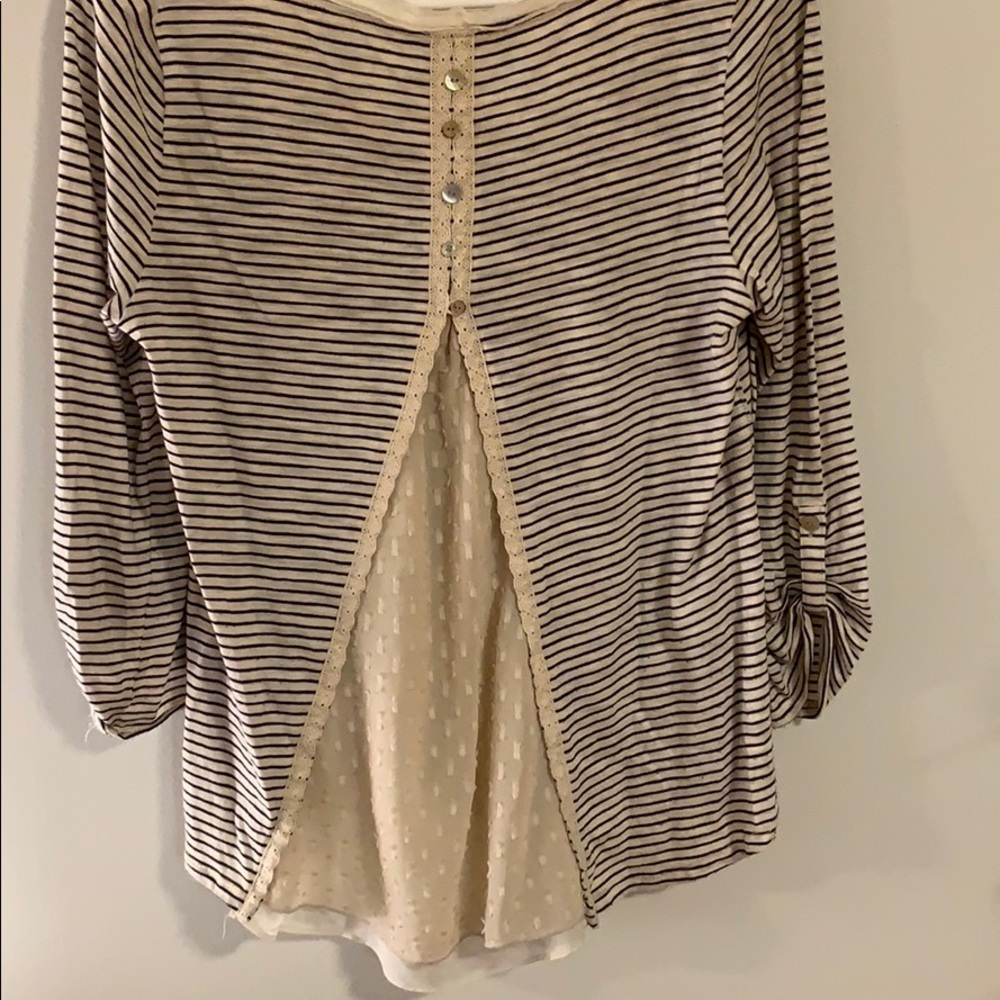 Detailed Striped Top